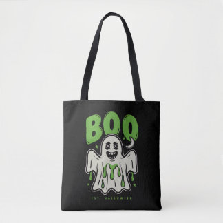 Söt Halloween-spöke BOO-slime Tygkasse