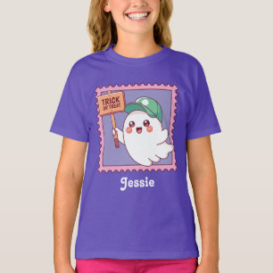 Söt Halloween-spöke Bus eller begrav mig Barn Anpa T Shirt