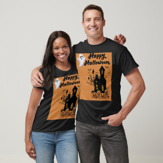 Söt Halloween-spöke Hemsökt hus Pumpa Kuslig T Shirt