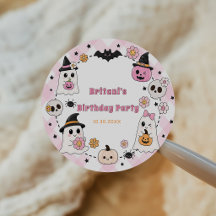 Söt Halloween-spöke Spooktacular födelsedag