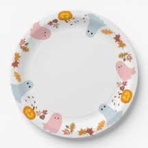 Söt halloween spöken och pumpor