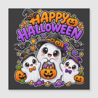 Söt Halloween-spökfamilj
