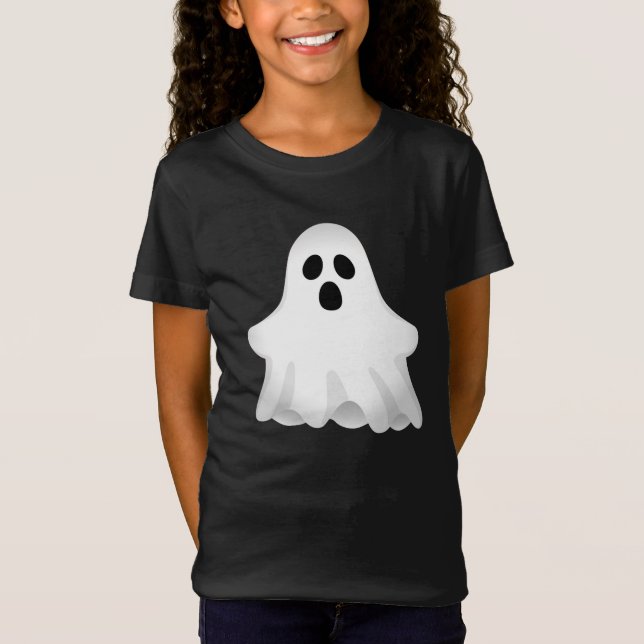 Söt Halloween-spökflicka T Shirt (Framsida)