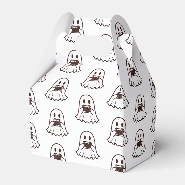 Söt Halloween-spökfotograf Presentaskar (Framsidan Sidan)