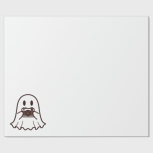 Söt Halloween-spökfotograf Presentpapper