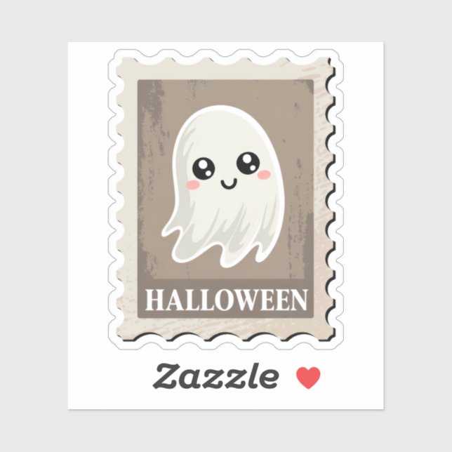 Söt "Halloween"-spökfrimärke Klistermärken (Ark)