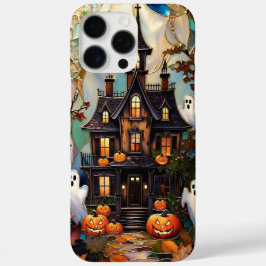 Söt Halloween-spökhus-telefonfodral