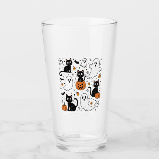 Söt Halloween-spökis bus katt Glaskopp