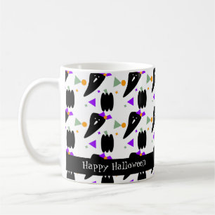 Söt Halloween-spökpumpa Färgglad konfetti Kaffemugg