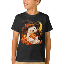 Söt Halloween-spökpumpa för barn, T-shirt