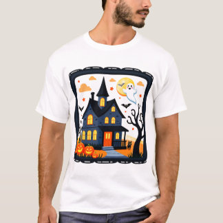 Söt Halloween svart katt & pumpa spöklik barn desi T Shirt