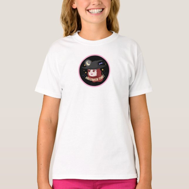 Söt Halloween-tidsdesign T Shirt (Framsida)