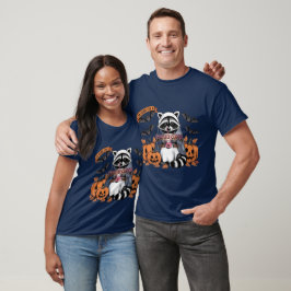 Söt Halloween-tvättbjörnspöke T Shirt