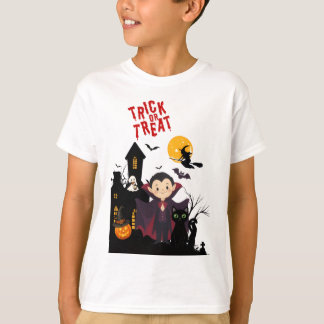 Söt Halloween-vampyr "Trick Or Treat"-grafisk Appa T Shirt
