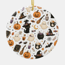 Söt Halloween- vattenfärg mönster med svarta katte