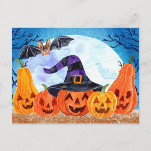 Söt Halloween vykort
