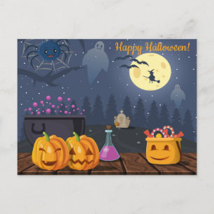 Söt Halloween Vykort