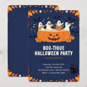 Söt Halloweenfest Inbjudningar