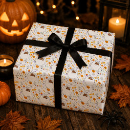 Söt Halloweennatt för bus eller godis Presentpapper