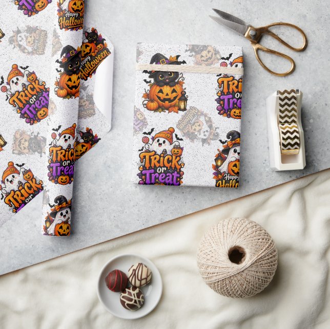 Söt Halloweenpresentpapper Presentpapper (Hantverk)