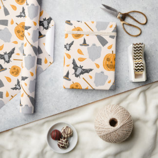 Söt halloweenpresentpapper presentpapper