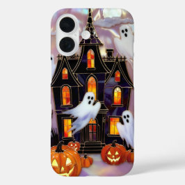 Söt Halloweenskydd för telefon Spökpumpahus