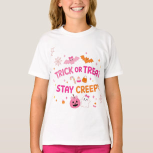Söt Halloweentröja med slogan: Stay Creepy T Shirt