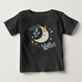 Söt halvmåne God natt T Shirt