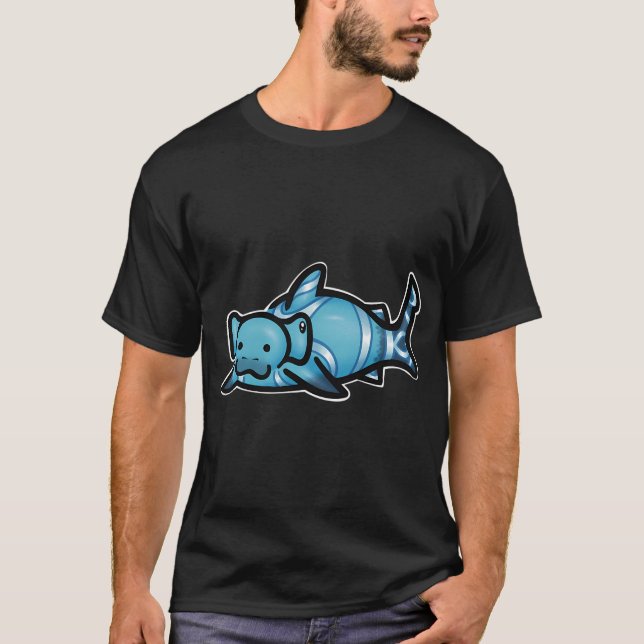 söt hammarhaj-säl hybrid version4 t shirt (Framsida)