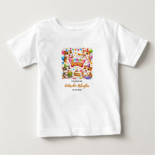 Söt Hamster Födelsedagsfest Barn Hamster T Shirt