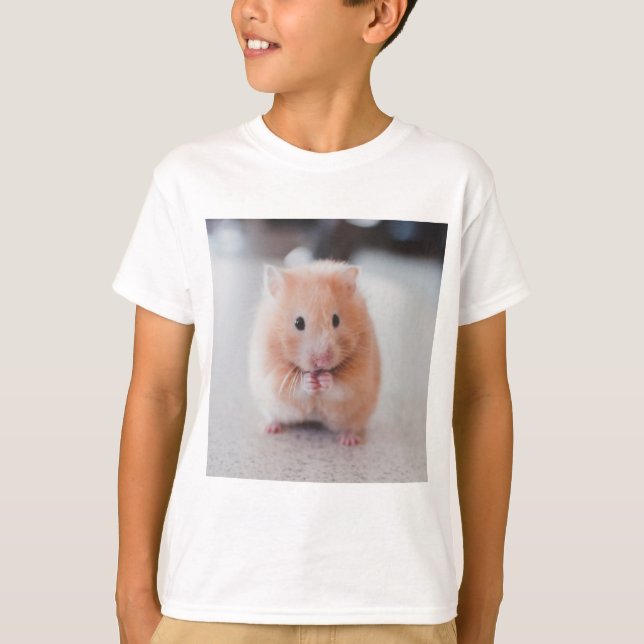 Söt hamster kärlek djur t shirt (Framsida)