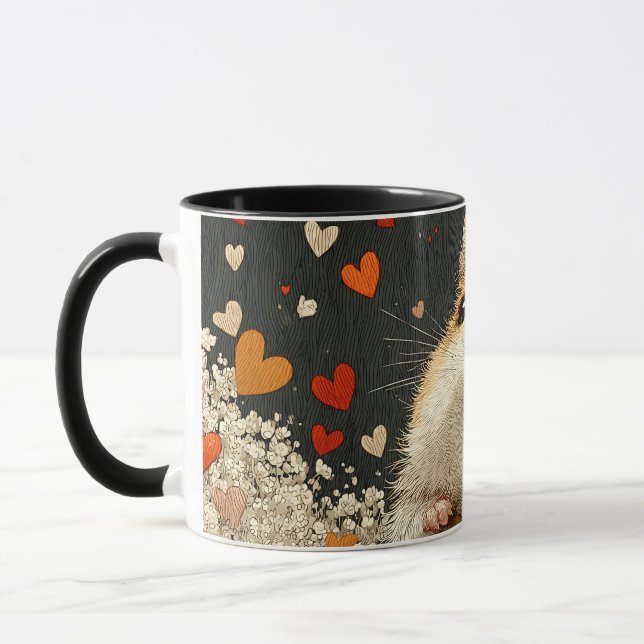 Söt Hamster Mugg – Bedårande Djur Konst Kaffe Kopp (Vänster)