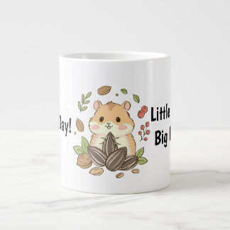 Söt Hamster Mugg – Små Ögonblick, Stor Lycka Jumbo Mugg