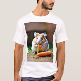 Söt hamster som äter morot Grafisk konst T Shirt