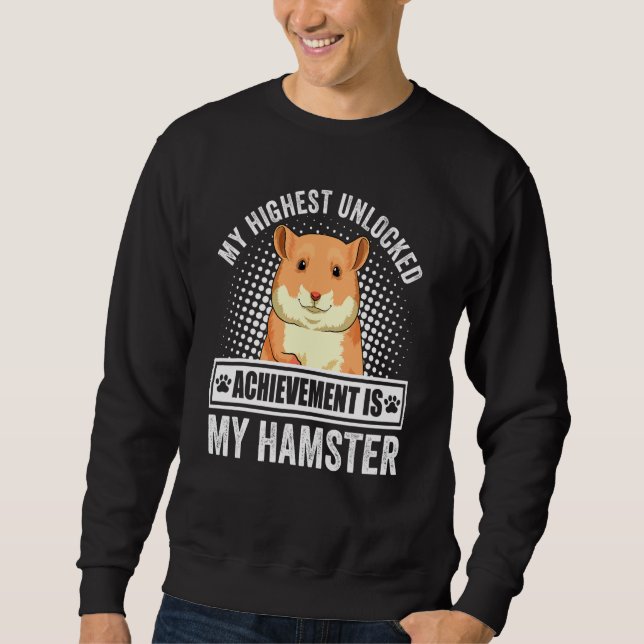 Söt hamsterdräkt Tillbehör för hamsterägare Lång Ärmad Tröja (Framsida)