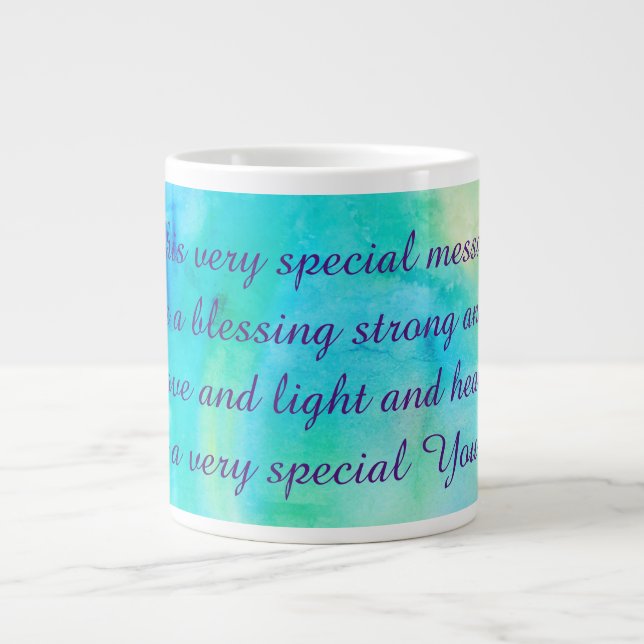 Söt Hämta bra Dikt Jumbo Mugg (Framsidan)