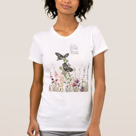 Söt Hand-Paected Ceylon Ro Butterfly T Shirt
