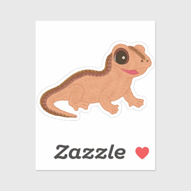 Söt Handritad Reptilkonst Dekal (Ark)