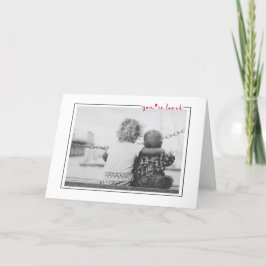 Söt Handskriven Du Är Älskad Ram Valentine Helgkort