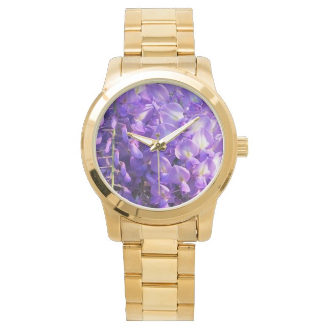 Söt hängande Wisteria-foto Armbandsur (Framsida)