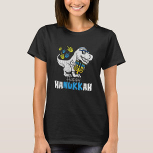 Söt Hanukkah Rex Dinosaurie Menorasaurus Chanukah T Shirt