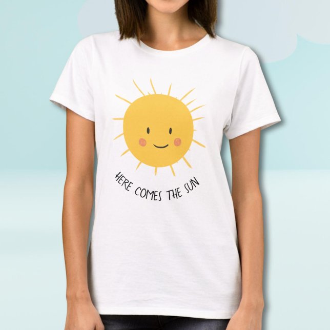 Söt Här kommer solen Blivande mamma T Shirt (Skapare uppladdad)