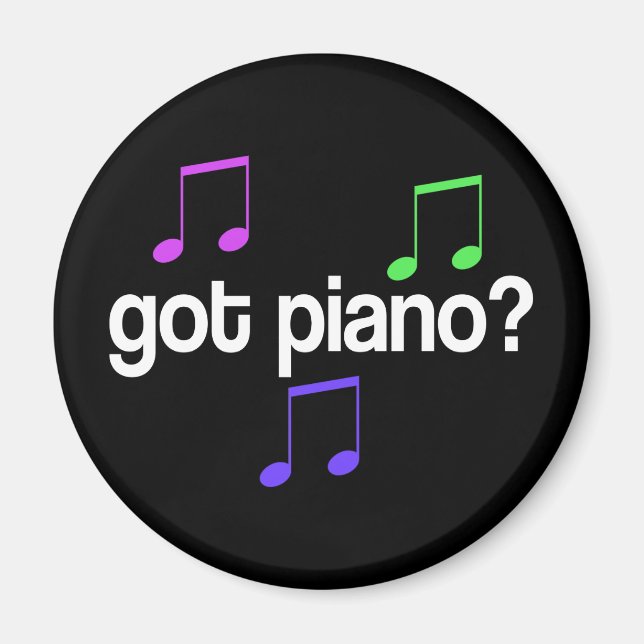 Söt Har Piano Musical Gift Magnet (Framsidan)