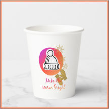 Söt Hat and Mittens Winter Season Bright