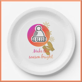 Söt Hat and Mittens Winter Season Bright