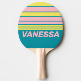 Söt Hav Kyss Horisont Randig med namn Pingisracket
