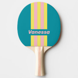Söt Hav Kyss Pin Randig med Namn Pingisracket