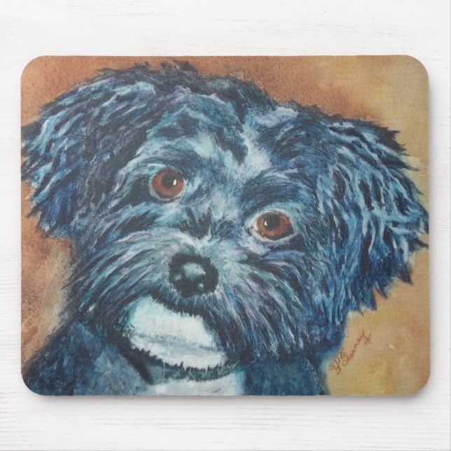SÖT HAVANESE-VALP MOUSEPAD MUSMATTA (Framsidan)