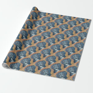 SÖT HAVANESE-VALP SOM SLÅR IN PAPPER PRESENTPAPPER