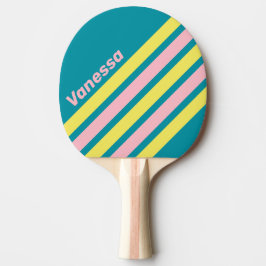 Söt havskyss vinklad randig med namn pingisracket